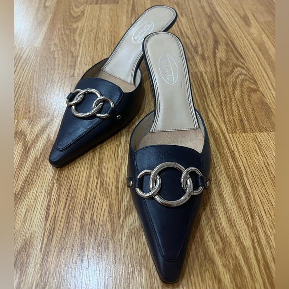 Talbots Shoes - Blue pointed heel toe slip on